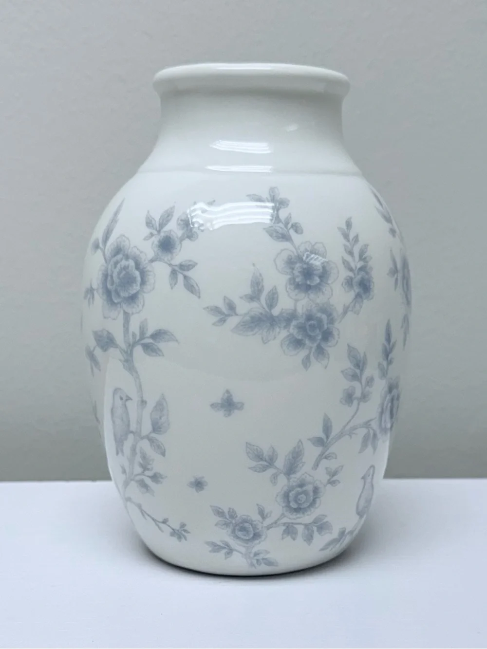 Blue & White Floral Bird Ceramic Vase - Classic Home Accent Target 2026